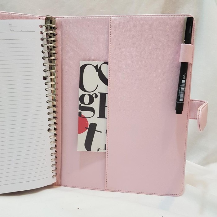 

Amberela Binder Polos Pink Muda A5 20 Ring B5 26 Ring Agenda Polos Binder Polos