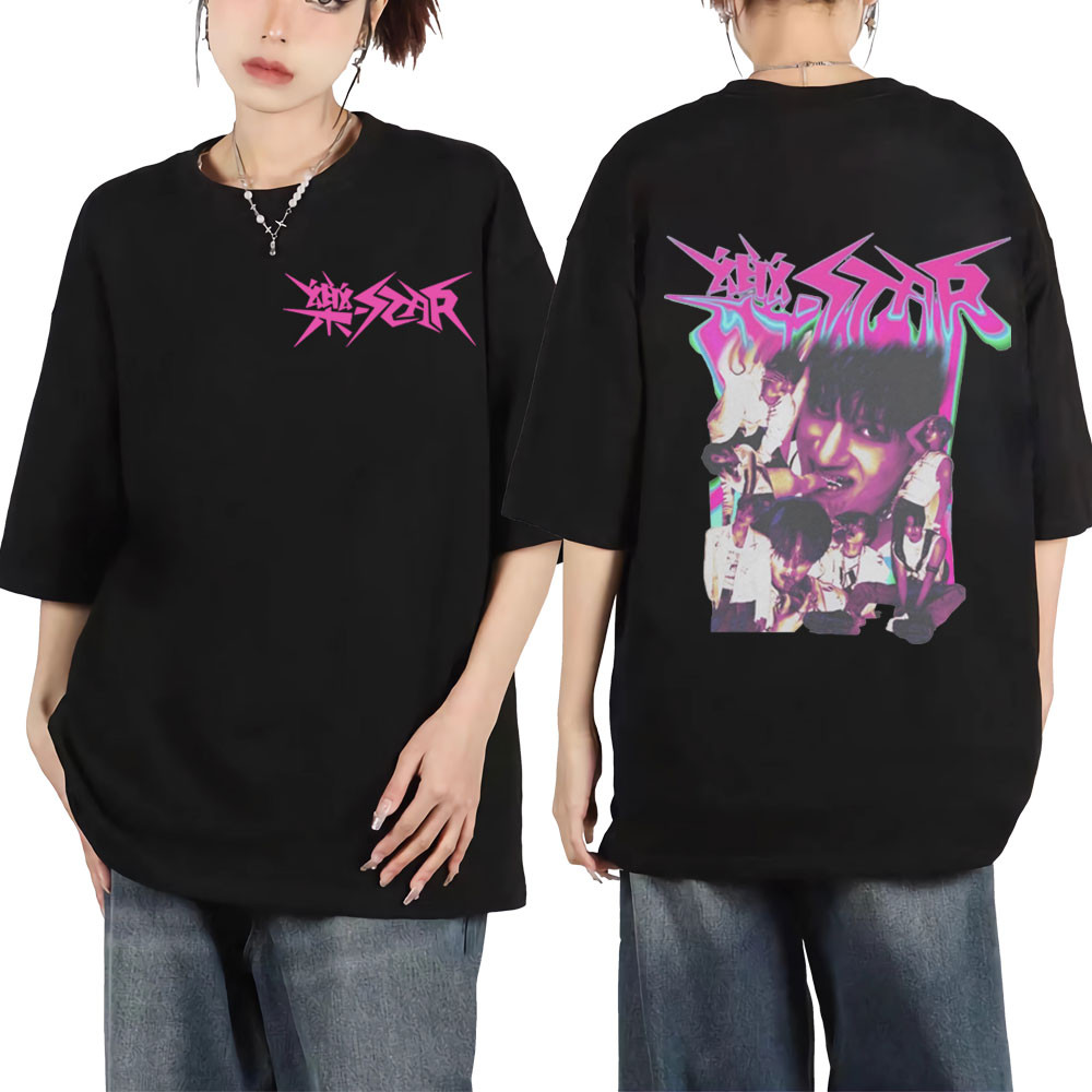 Kaos Band Stray Kaos Pria Gaya Jalanan Y2K