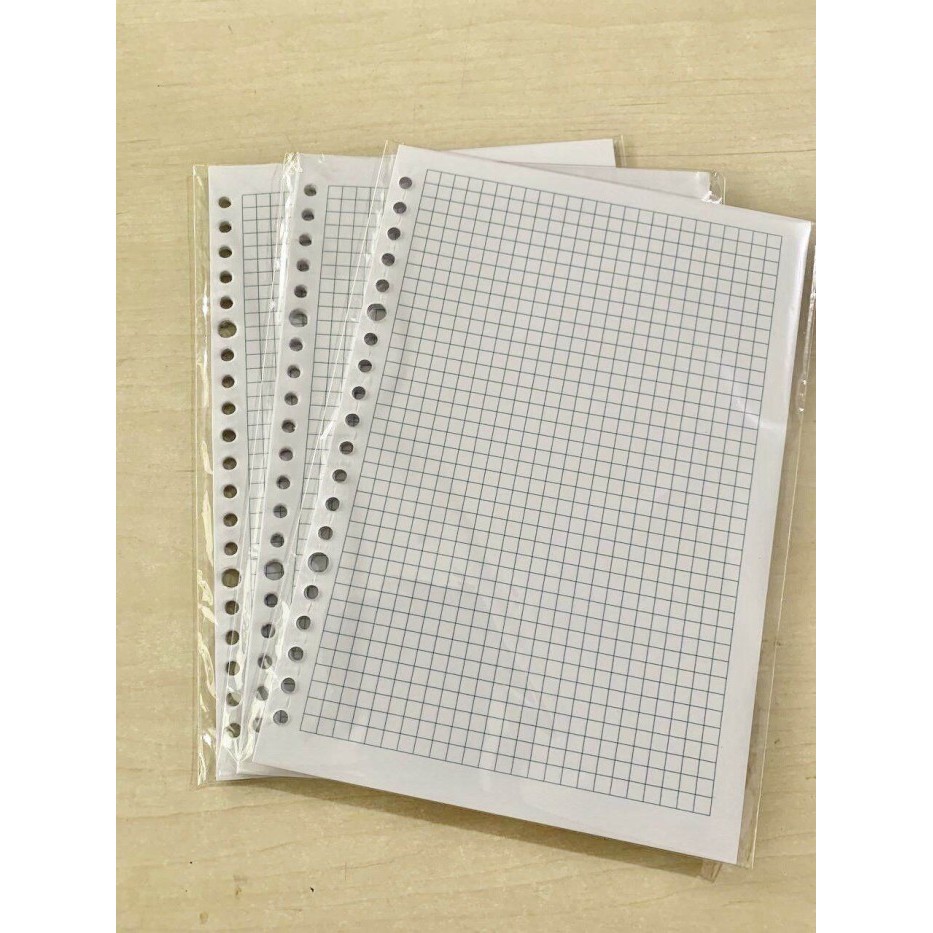 

Amberela - Promo Kertas File Isi Binder Loose Leaf Polos Blank Square Kotak Dot U