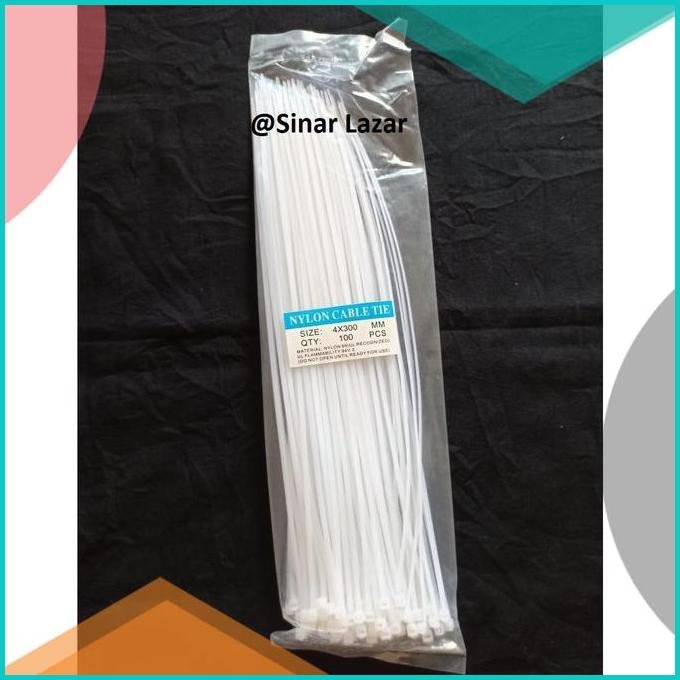 

Cable Ties 300 mm / Kabel Ties / Pengikat Kabel / Cable Tis 30cm 140B