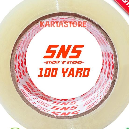 

[ 1 Karton ] Lakban Sns Bening/Coklat 100 Yard Khusus Sameday Instant