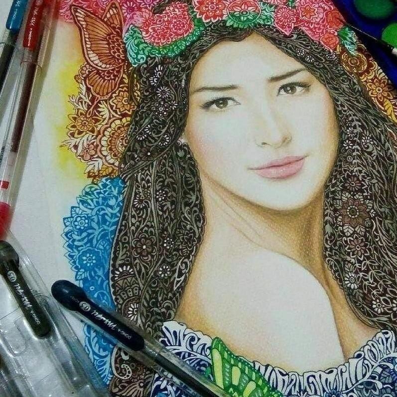 

Pulpen/Pen/Gel Pen My Gel set 12 warna / Korea