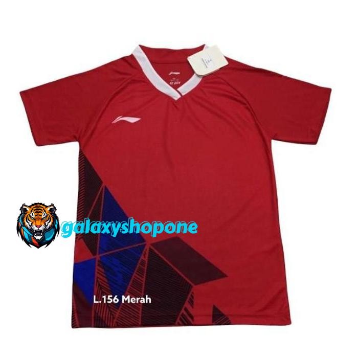 GALAXY SHOP JERSEY BAJU BADMINTON BULUTANGKIS LINING L.156 MERAH | LINING L.156 MERAH | BAJU BADMINT
