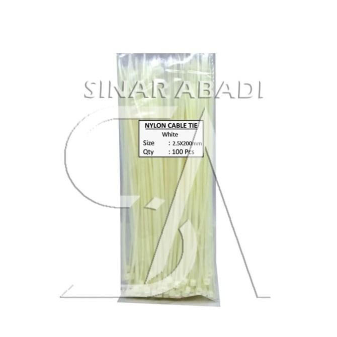 

Murah KABEL TIES 2.5 X 200 MM PUTIH - PENGIKAT KABEL TIS - CABLE TIE 100 PCS sina4bb Ayo Beli
