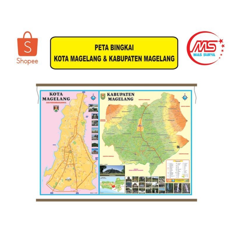 

Peta Bingkai Kota Magelang & Kabupaten Magelang Ukuran Sedang