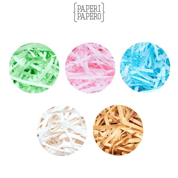 

Shredded Paper / Kertas Potong Cacah Serut Cokelat 1 Kg (1000 Gram)