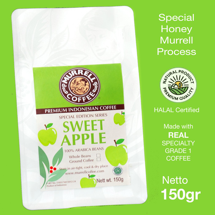 

Sweet Apple Kopi Arabica Specialty Premium Biji Bubuk Murrell Coffee