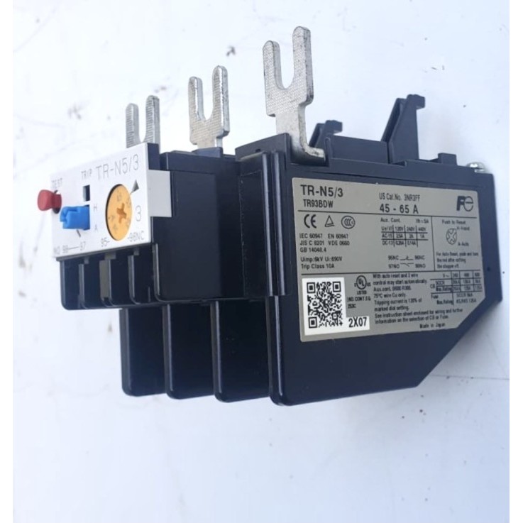Thermal Overload Fuji Relay Overload Tr-N5/3 Fuji Electric Genuine