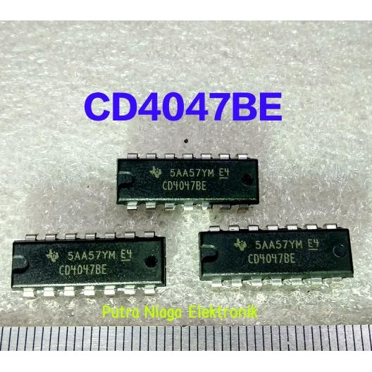 Terbaru ic CD4047BE Dip 14 pin CD4047 / TC4047 / HEF4047 / HCF4047 putr4n Kualitas Baik