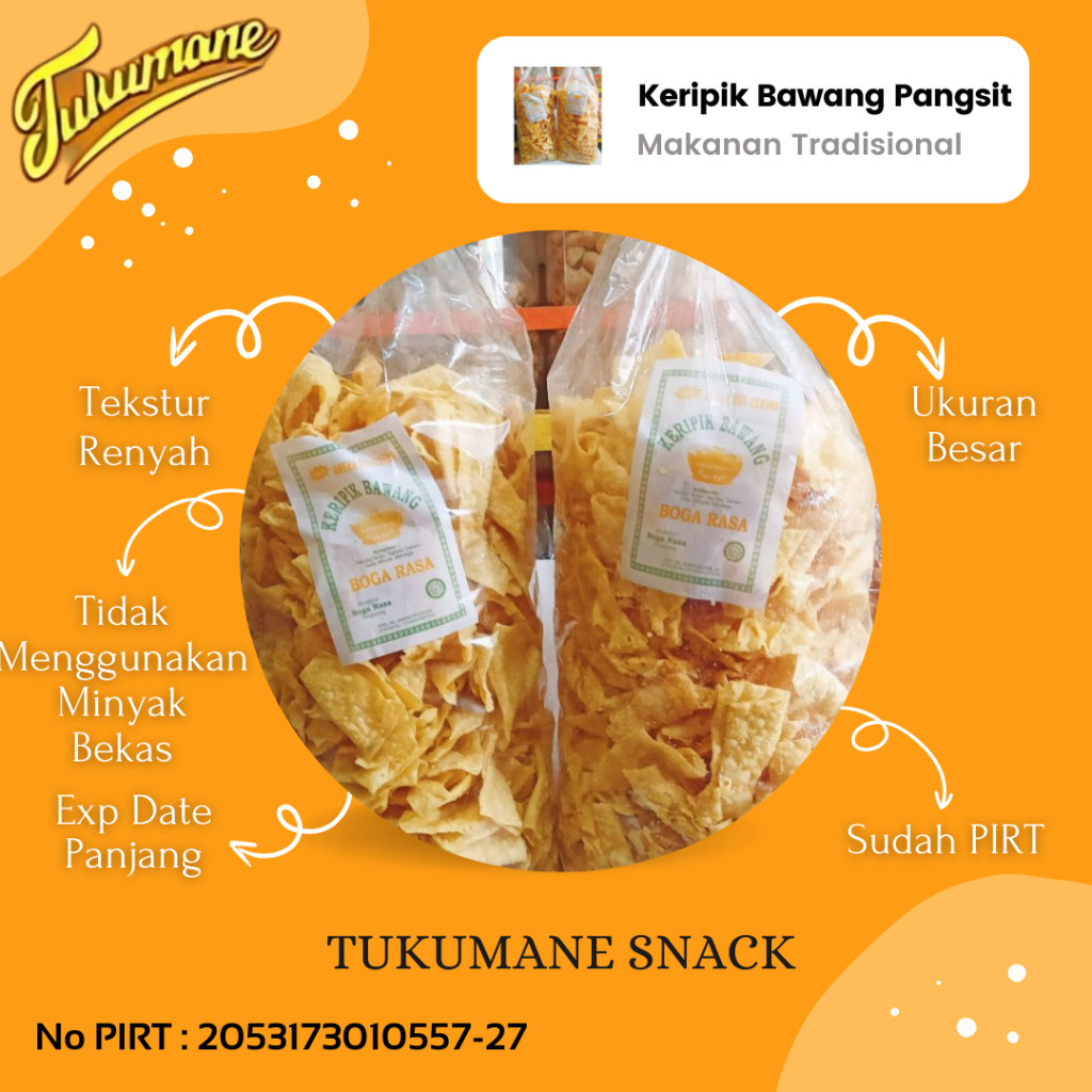 

Keripik Bawang Aceh Pangsit Bal 2 Varian Rasa 2 Kg dan Jeruk Bal 2.6 Kg