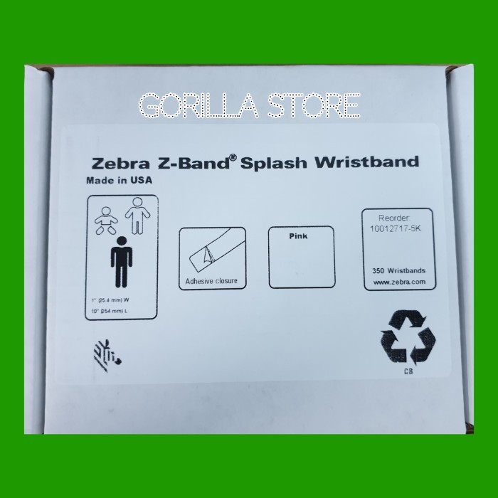 New - Zebra Wristband Cartridge - Gelang Pasien (1 Catridge)