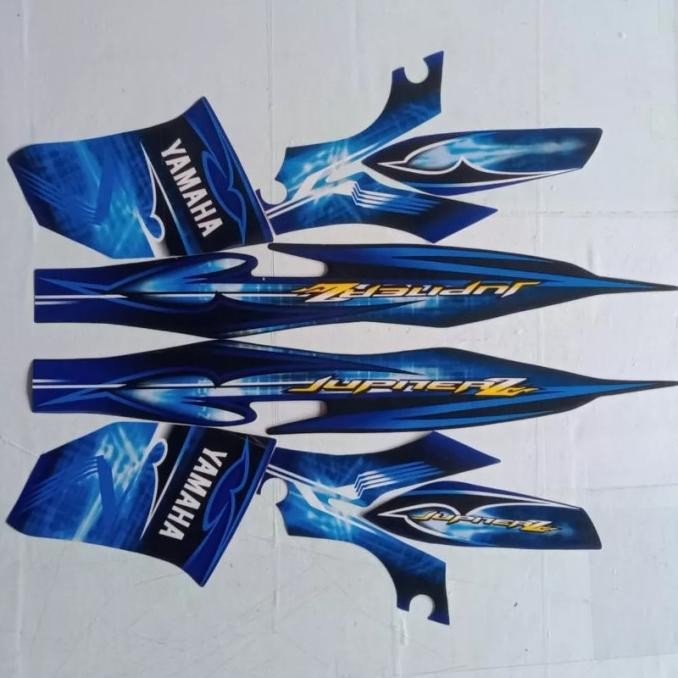 stiker striping yamaha jupiter z burhan 2008 biru lis body original ABD