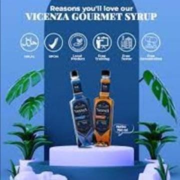 

Vicenza Gourmet Syrup Minuman aroma Perasa 750ml Halal Murah premium