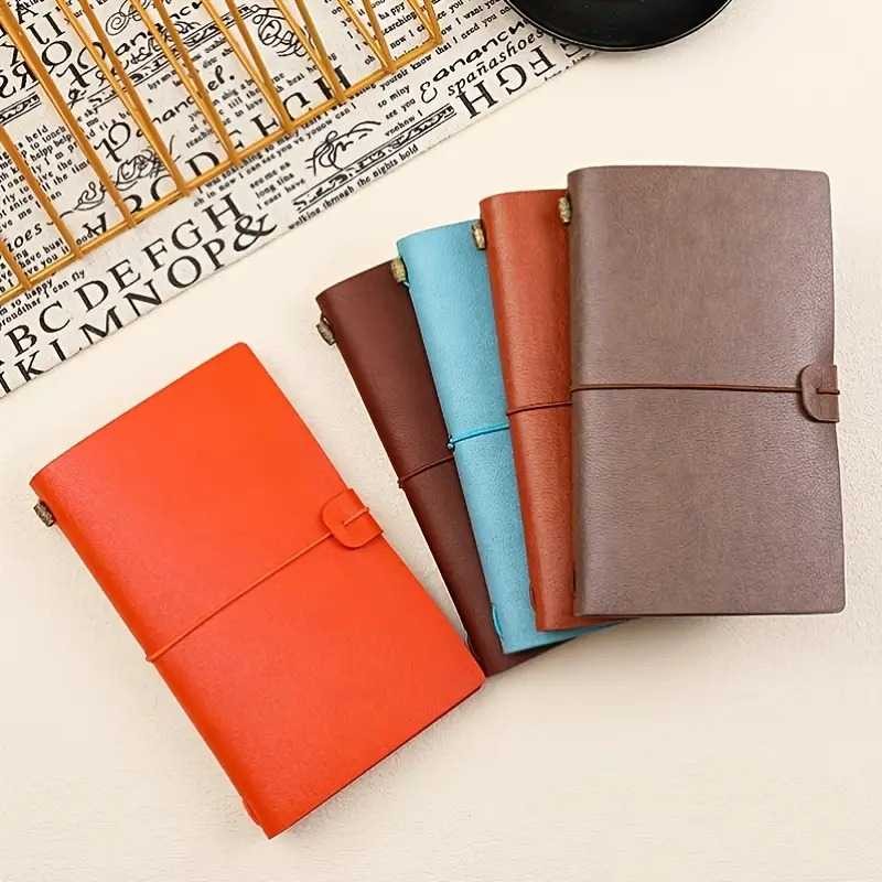 

HANDNOTE Buku Catatan Notebook Diary Cover Kulit Vintage A6 72 Lembar