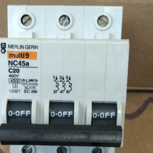 Mcb Merlin Gerlin Nc45A 3P C 20A 16A 10A 6A Flash Sale