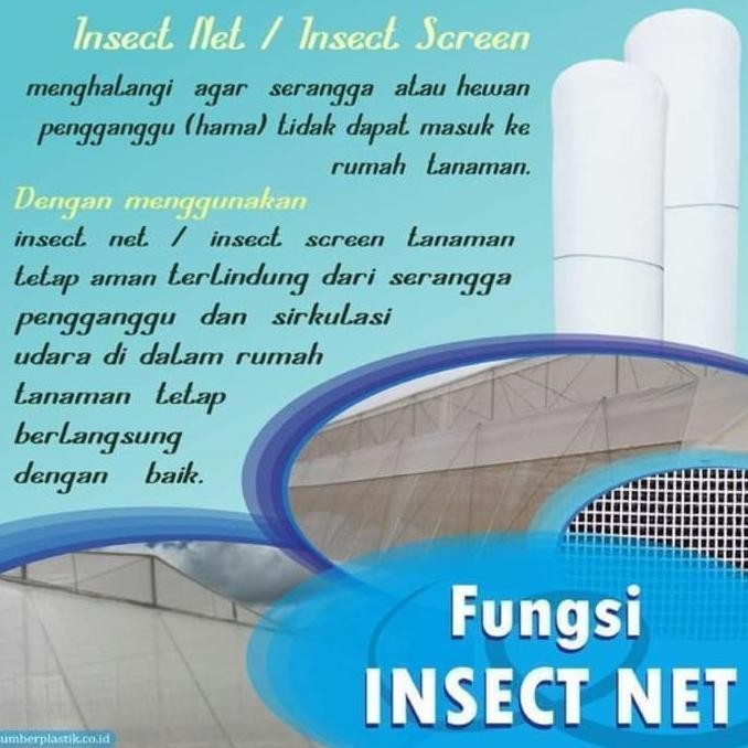 Terlaris Diskon Jaring Insect Screen Net 1 Roll 50 Meter Bisa Cod