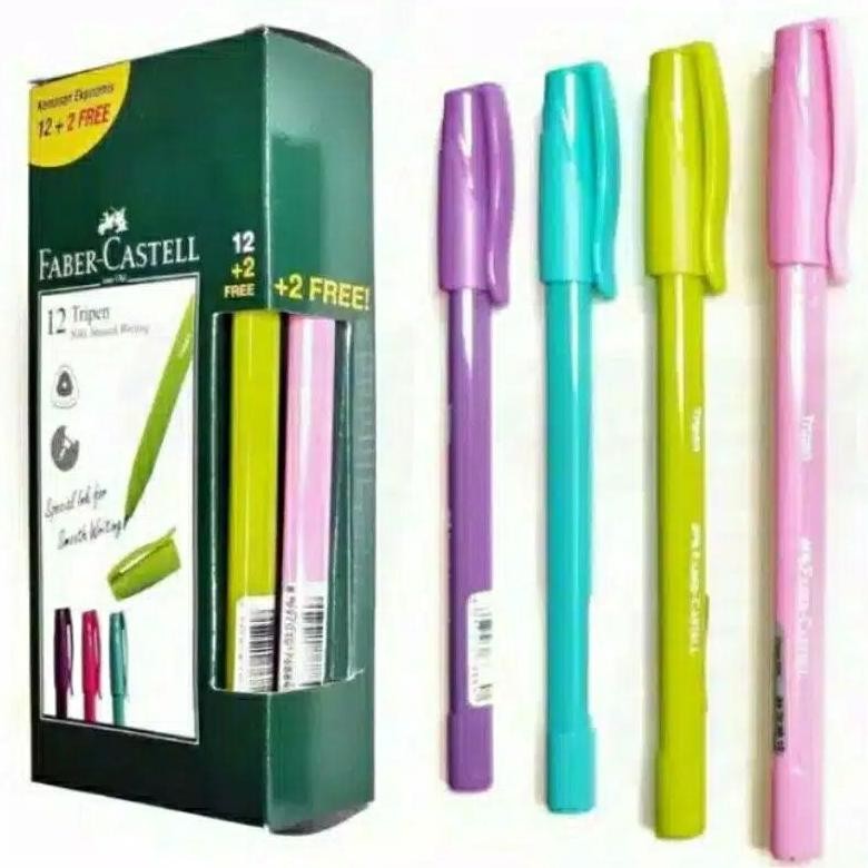 

LNB-1217 Pulpen Tripen Faber Castell Black Ink (Beli 1 Lusin Free 2 pcs) Sale