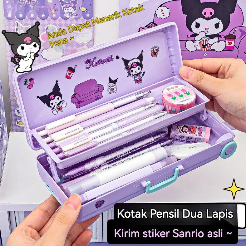

IK69 Penjual LokalDIY Sanrio Kotak alat tulis kreatif lem krim Pencil Case Kotak Alat Tulis Pensil Kapasitas Besar Kotak Penyimpanan Alat Tulis Hadiah Anak-anak Hemat
