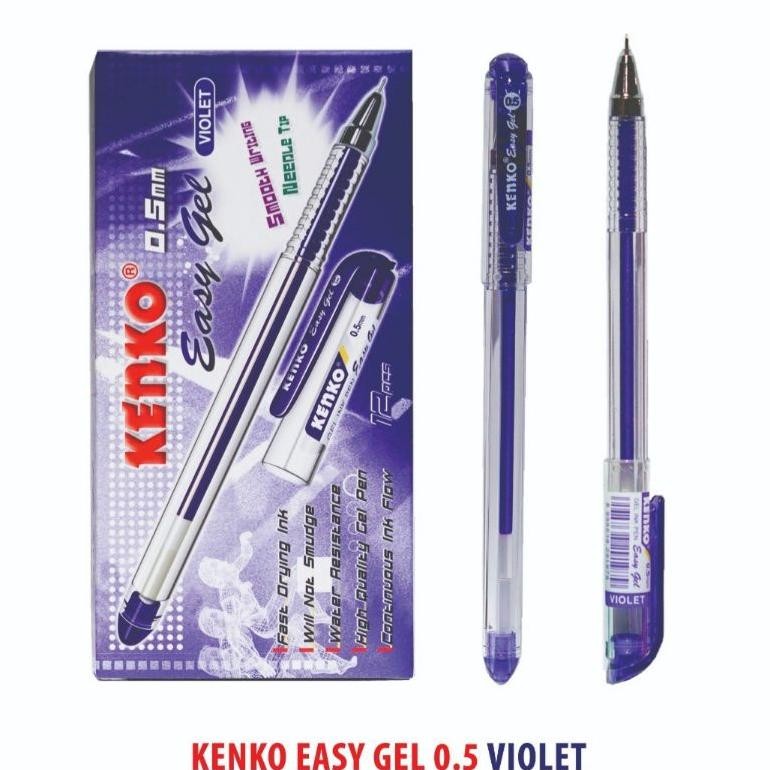 

qw-7 Pulpen KENKO EASY GEL 0.5mm (12pc) Murah
