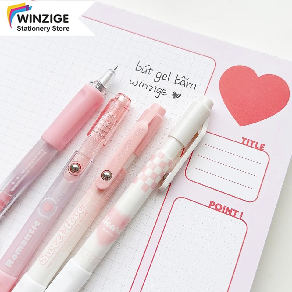 

gd-5 Winzige MURA 4pcs pulpen gel aesthetic 0.5mm pulpen lucu retractable gel pens pen mekanik tinta hitam Termurah