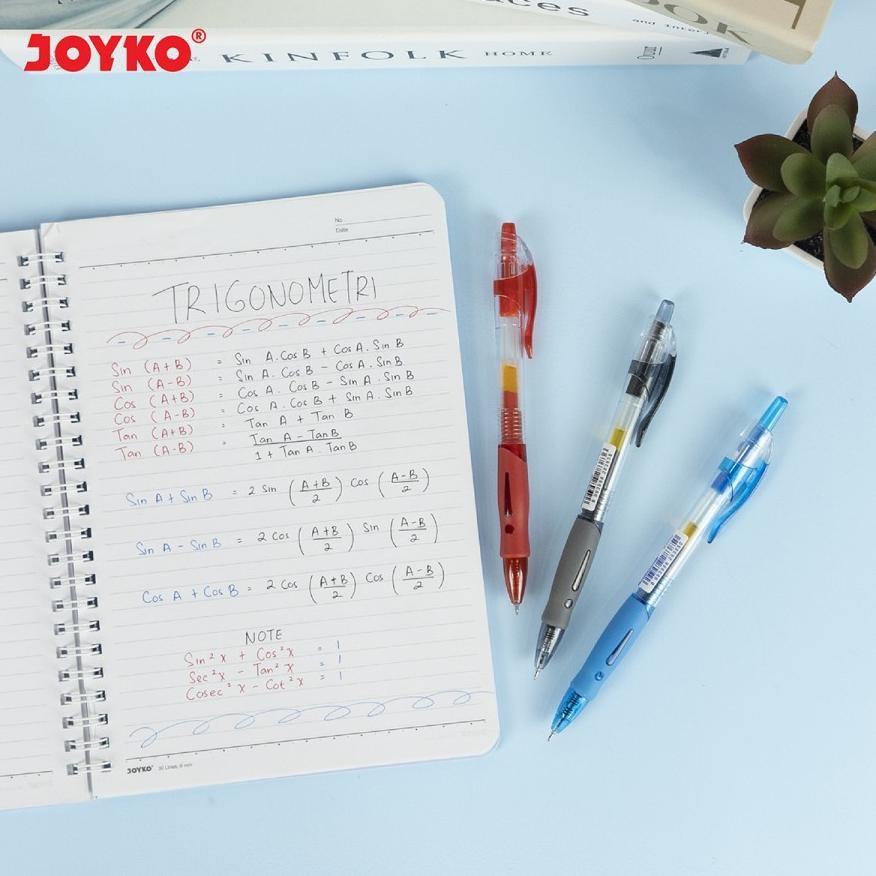 

ghs-55 1 PAK / 12 PCS Ballpoint Gel Pen Joyko GP-265 Q Gel Premium