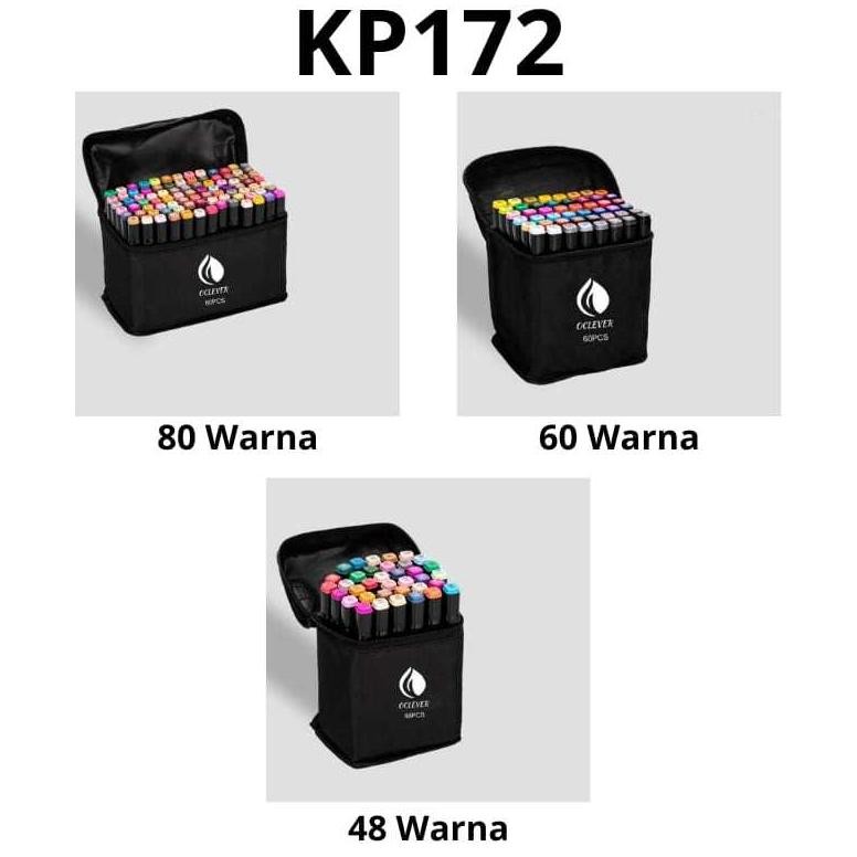 

JH85 GOKIDO - KP172 SPIDOL WARNA WARNI SKETSA SPIDOL UMUM 1 SET SKETCH MARKER 2 TIP TOUCH MARKER SPIDOL ANAK 48 60 80 WARNA Terlaris