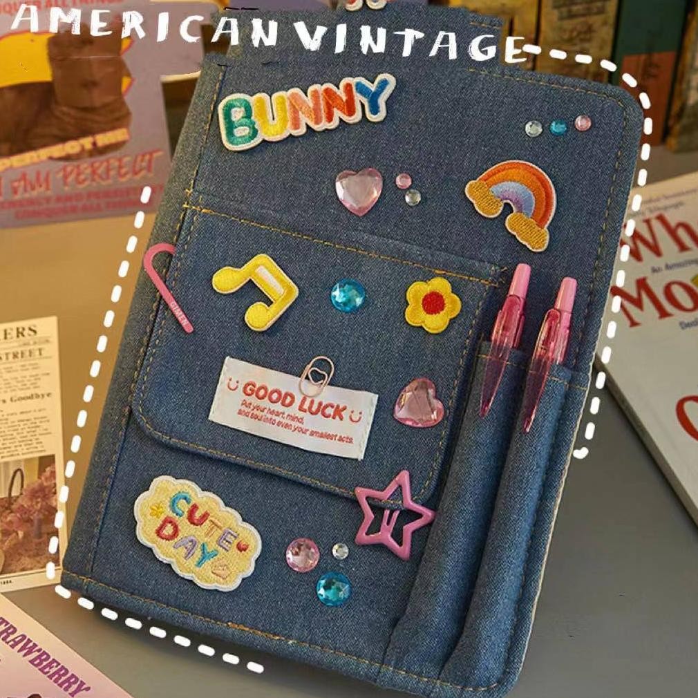 

rf-45 y2k Notebook A5 Cover binder American Vintage Binder Buku diary Original