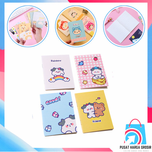 

PHG - Buku Tulis Mini Motif Kartun Note Book Mini Cartoon Mini Book Notepad Karakter Buku Tulis Memo