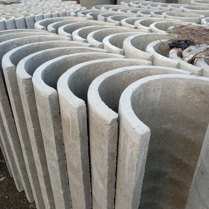 BUIS BETON 40CM BELAH 1/2 LINGKARAN