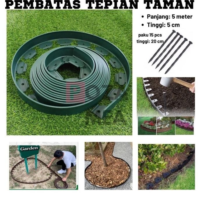 

TERBARU - Pembatas tepian rumput | Pembatas taman panjang 5 meter Premium