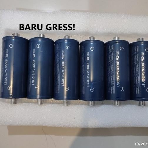 New Super Capacitor 2.7V 3000F Ultra Kapasitor Original Real Capasitor