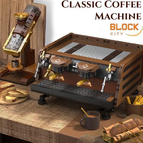 [LARIS] BLOCK CITY Building Block Block Coffee DeCool Coffee Machine Series/ Maianan Balok Susun ser