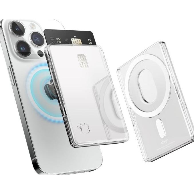 

HARGA DISC - Elago MagSafe Clear Card Holder Wallet Cover Magnetic iPhone 16 15 14