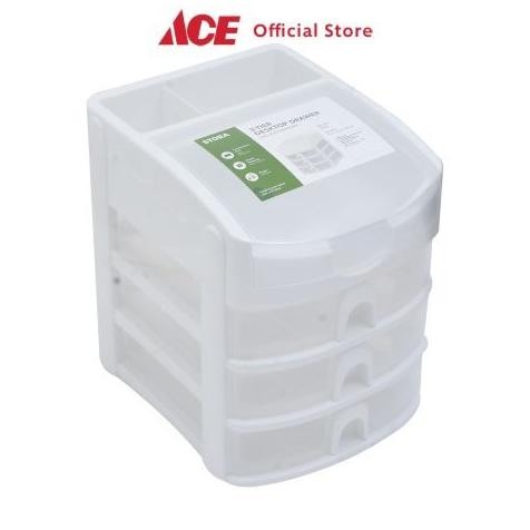 

HARGA DISC - ACE - Stora Laci Penyimpanan Mini 3 Tingkat - Putih