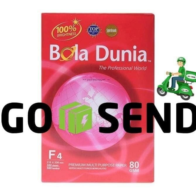 

Kertas F4 Bola Dunia 80 Gram[*Gojek/Grab] [ Brunr ]