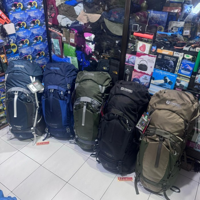 Terbaru consina everest 60 + 5 liter 60+5 L carrier tas gunung ransel original termurah