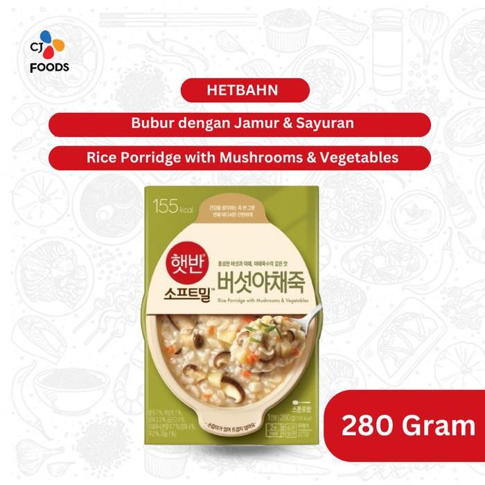 

HETBAHN Bubur dengan Jamur dan Sayuran 280 Gram