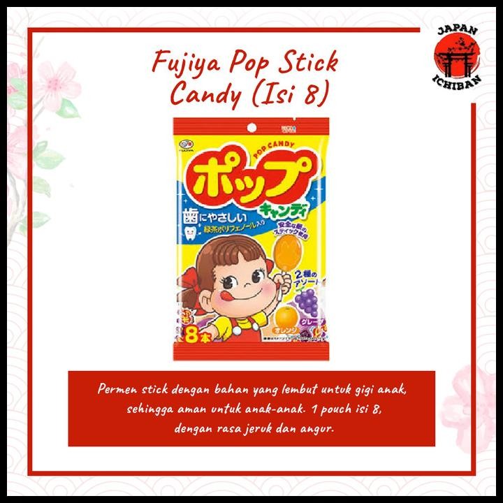 

Fujiya Pop Stick Candy (Isi 8) - Permen Fujiya Original Japan