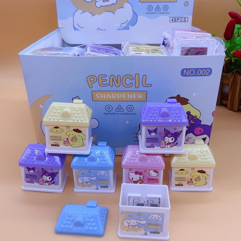 

RAUTAN PENSIL SANRIO RUMAH SERUTAN CINNAMOROLL KURO MELO POM baru