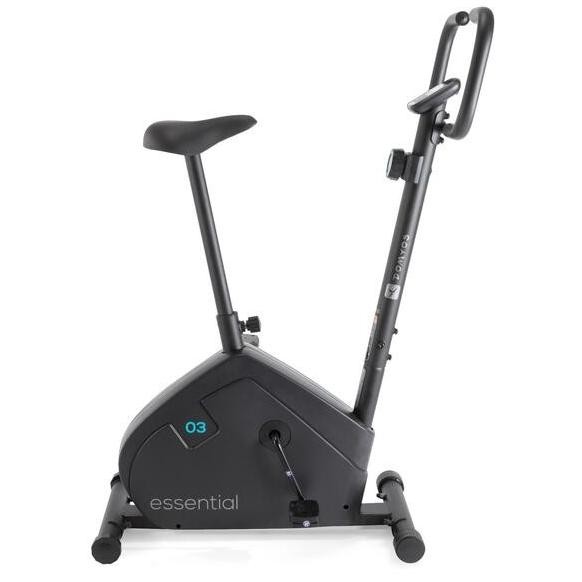 Sepeda Statis DOMYOS Essential 8364829 - Hitam, Baja Kuat, 100% Poliamida Penutup