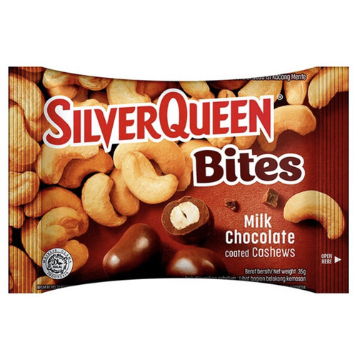 

SILVER QUEEN BITES CHASEW MILK CHOCOLATE 30 GR - 012297