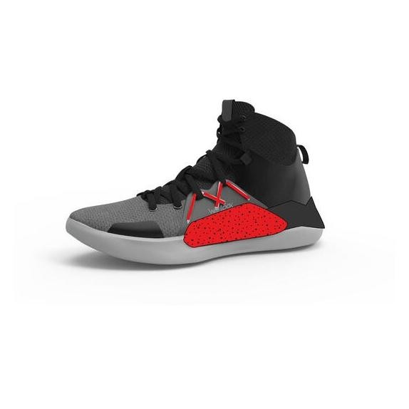 Decathlon Tarmak Sepatu Bola Basket Protect 120 - Hitam/Merah - 8540398