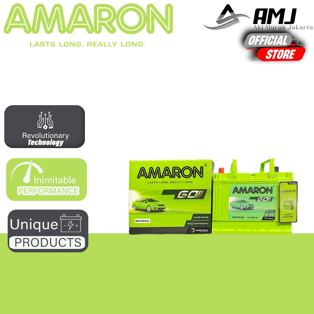 Amaron GO Aki Mobil Hyundai Trajet NS70L / 65D26L - 65Ah Aki Kering