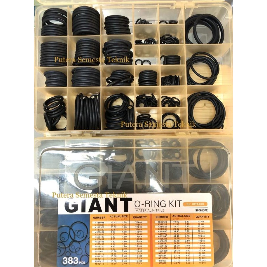 Giant For Hitachi Seals Nitrile O-Ring Service Kit Box Oring Set