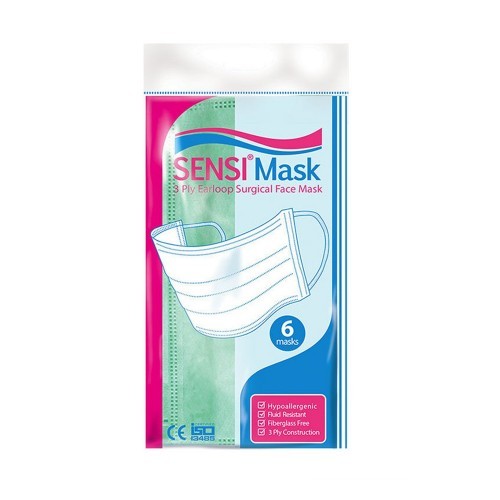 Masker Sensi Earloop 3 Ply - Hijau 6S