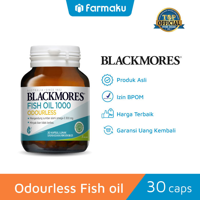Blackmores Odourless Fish Oil 1000 30S