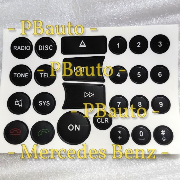 Sticker Head Unit w204 Lama Mercedes Benz / Stiker Radio Mercy