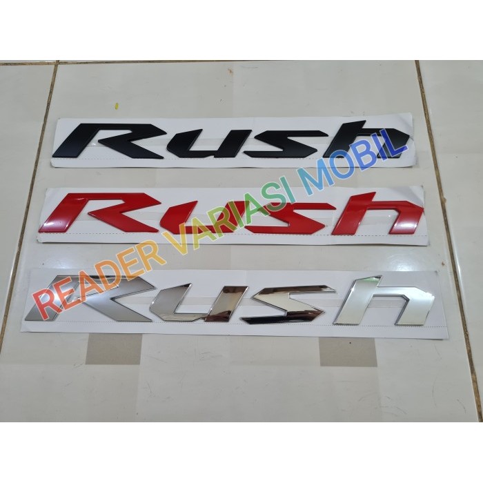 Emblem / Logo / Tulisan Kap Mesin Toyota Rush Import Good Quality