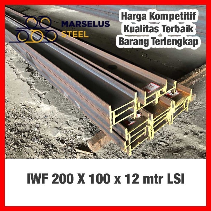 WF 200 x 10 x 12 meter /Besi IWF 200 Wide Flange Beams Ex Lautan Steel