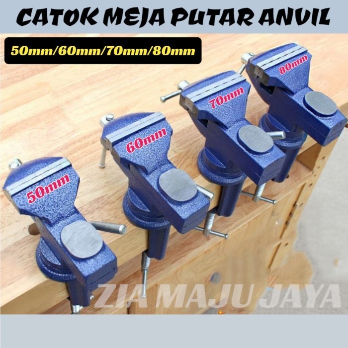 BISA COD Catok meja ragum putar 2,5inch & 3"Table vise Dove Tail Mini havy Duty READY STOCK